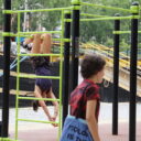 équipement de sport extérieur pour une aire de street workout : station street workout