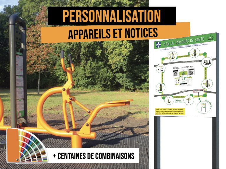 Une personnalisation des agrès et des notices !