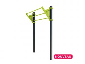 Triple barre en devers