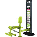 équipement de sport extérieur pour une aire de fitness : leg extension vue 1