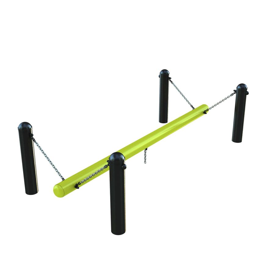 équipement de sport extérieur poutre mouvante plateau ninja
