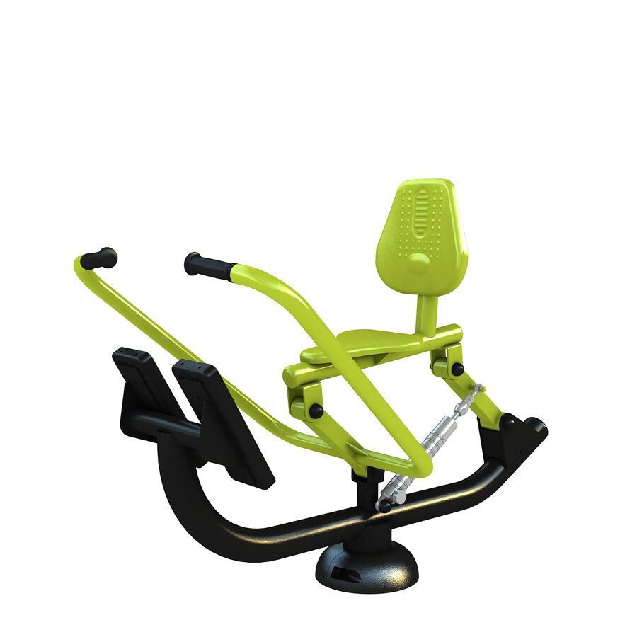 équipement de sport extérieur pour une aire de fitness outdoor : rameur