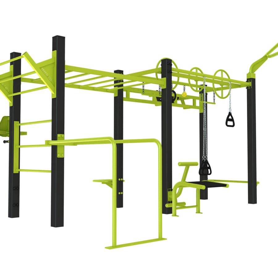 CROSS TRAINING V2 2021 agrès de sport extérieur pour une aire de street workout outdoor : Station cross training