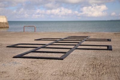 Agrès de sport extérieur pour une aire de fitness outdoor : echelle de rythme freetness