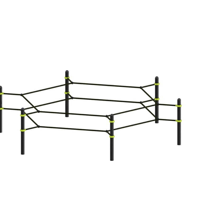 Octogone MMA Freetness équipement de sport extérieur pour une aire de fitness outdoor : Ring octogonne MMA extérieur