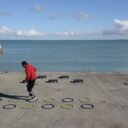 Agrès de sport extérieur pour une aire de fitness outdoor : anneaux motricité freetness