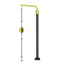 équipement de sport extérieur pour une aire de fitness outdoor : ballon double élastique vue 2