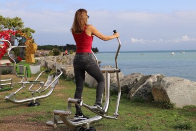 Air de fitness inox fitness de plein air front de mer