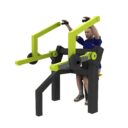 appareil musculation extérieur avec poids row machine debout