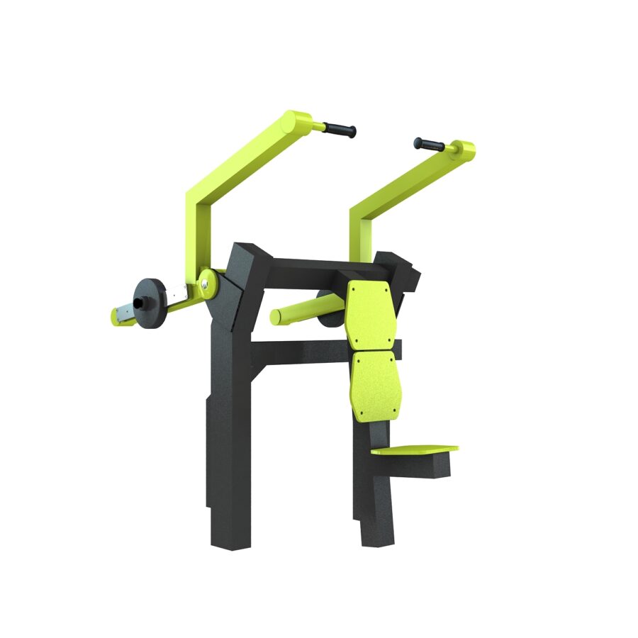 agrès de sport pour un espace de musculation extérieur : pull down