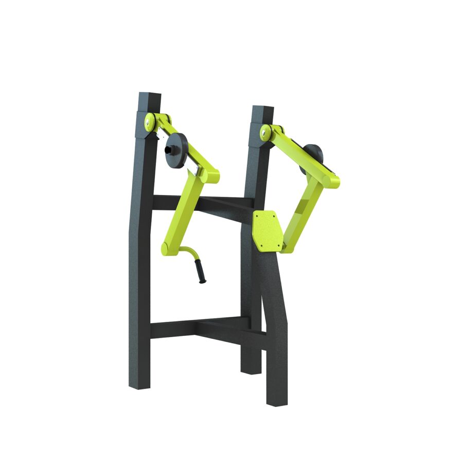 agrès de sport pour un espace de musculation extérieur : lowrow machine debout