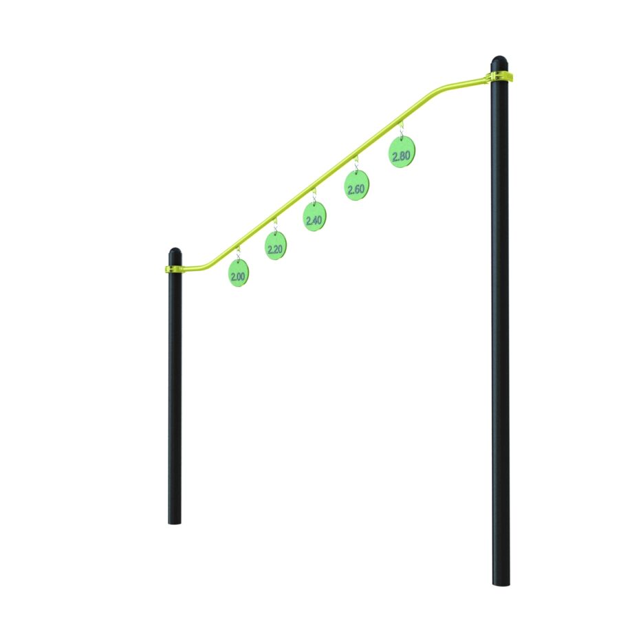 agrès de sport pour un parcours santé : test détente vue 3