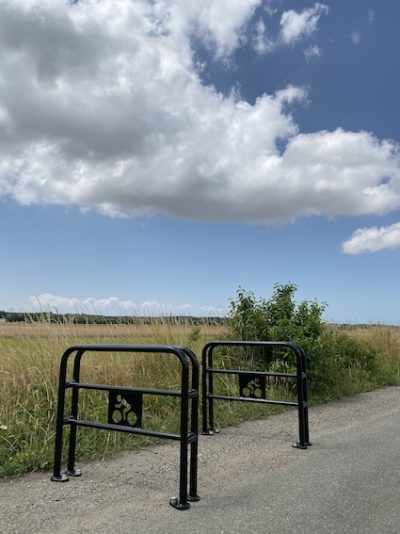 borne vélo pour une aire de fitness vue 3