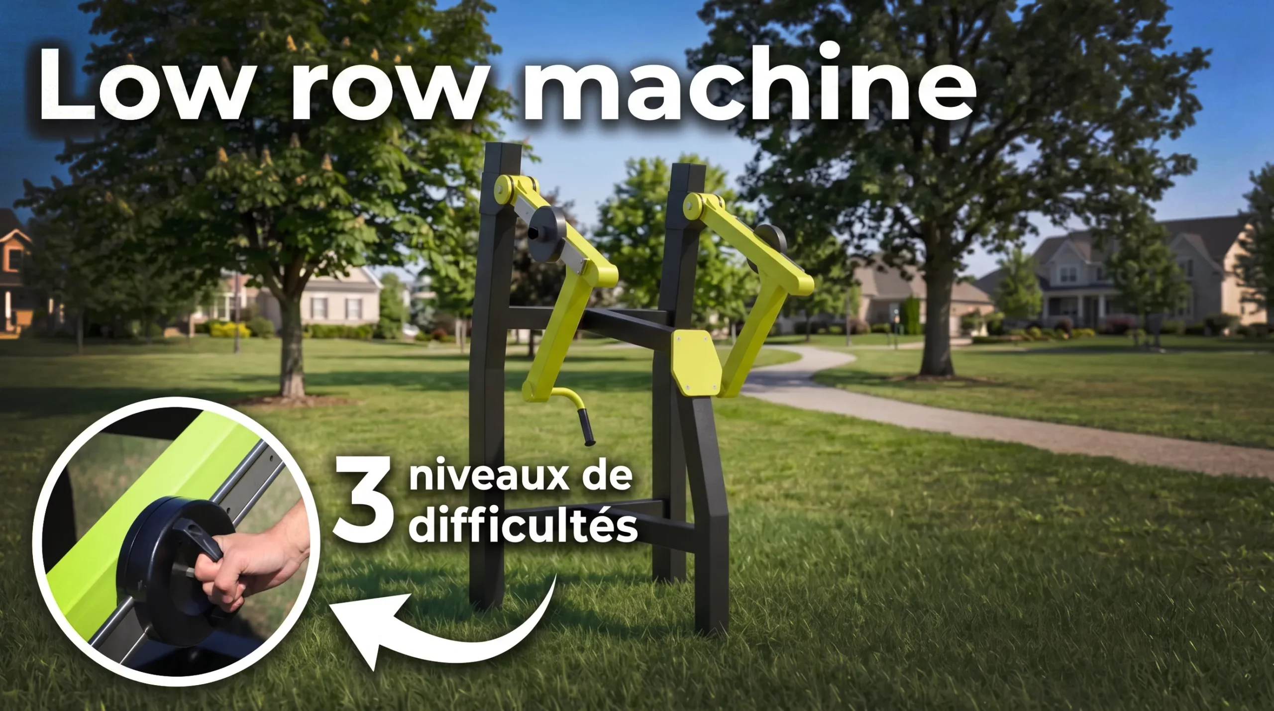 vignette video low row machine