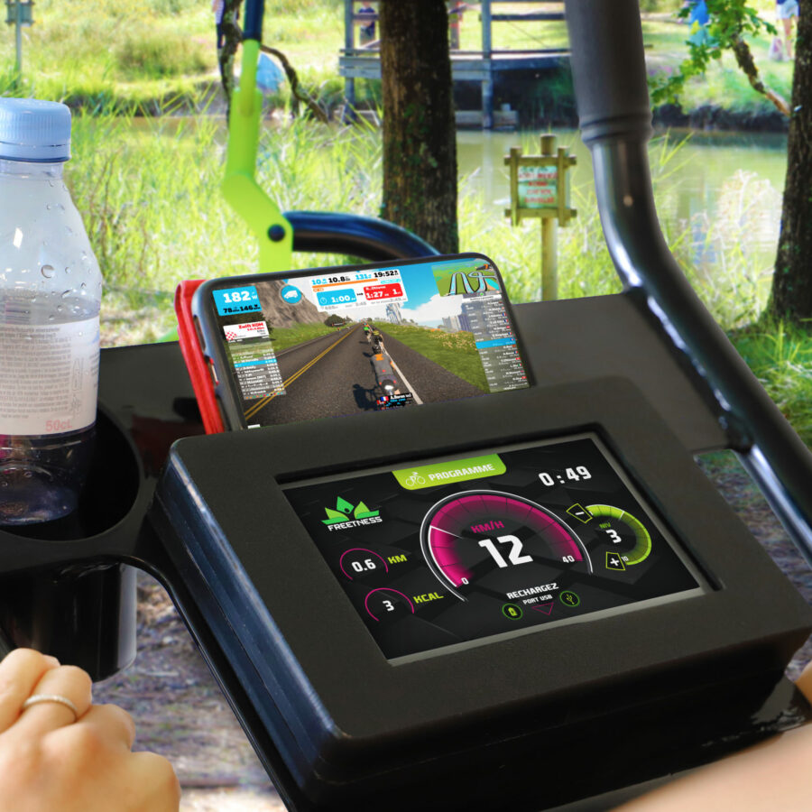 vélo chargeur écran connecté chargeur smartphone