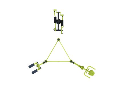 Station aire de fitness : Multi press, vélo elliptique, stepper, traction