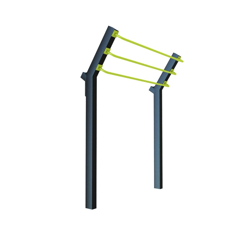 station street workout design échelle triple barre traction