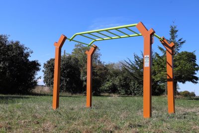 équipement street workout design pont horizontale pont de singe exterieur