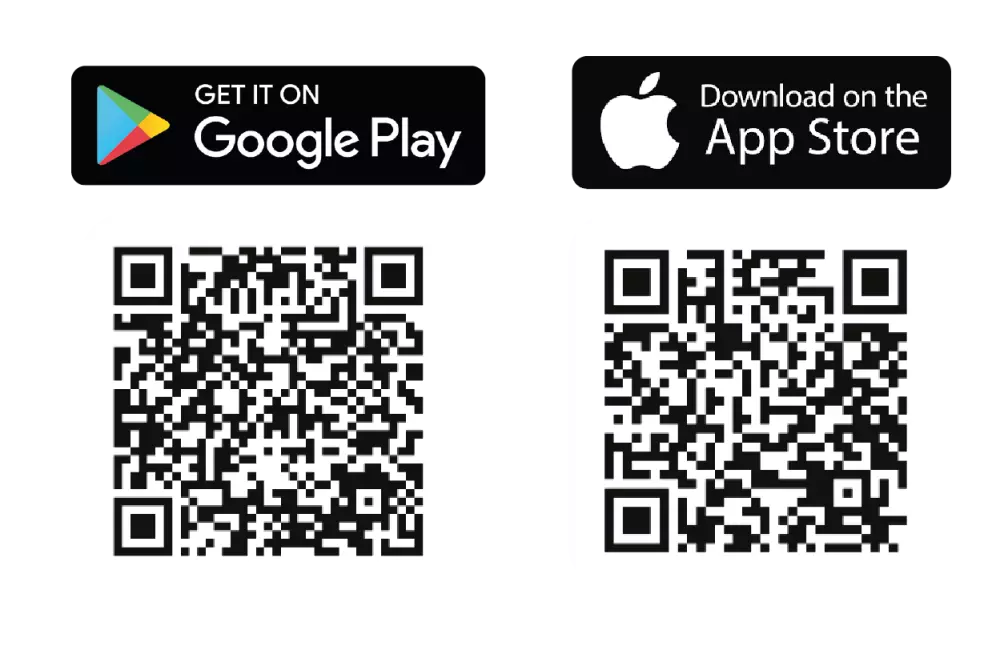 QR codes téléchargement app