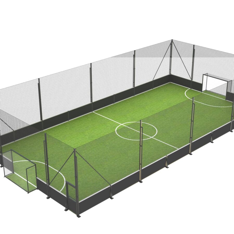 terrain de foot 5 freetness en vue de trois quart haute