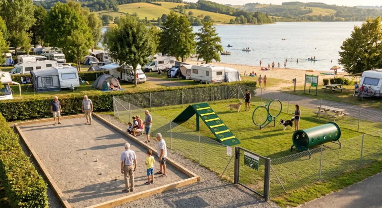 aménagement camping pour chien