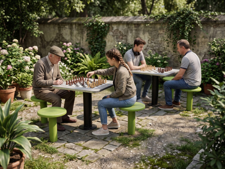 Nouveautés mobilier urbain : découvrez nos tables d&rsquo;échecs extérieur